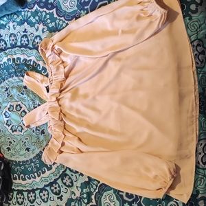 Pink Lily Blouse, Medium, Peach